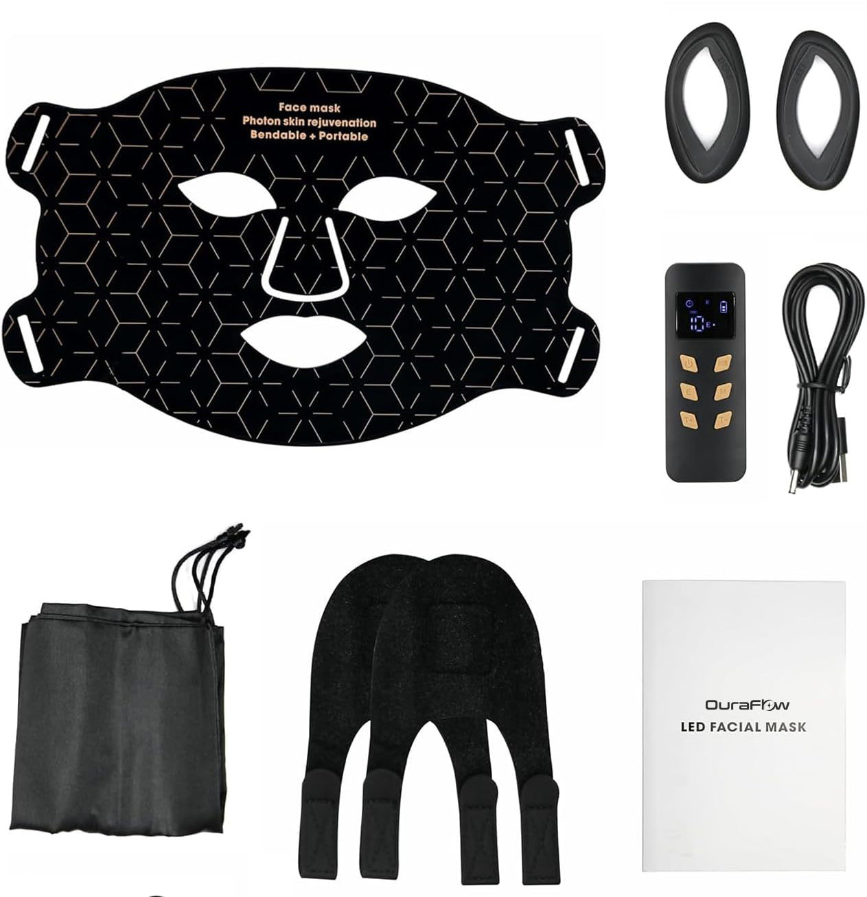 OuraFlow LED Light Therapy Mask Pro